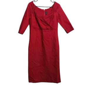 Rock Steady Red Stretch Wiggle Dress